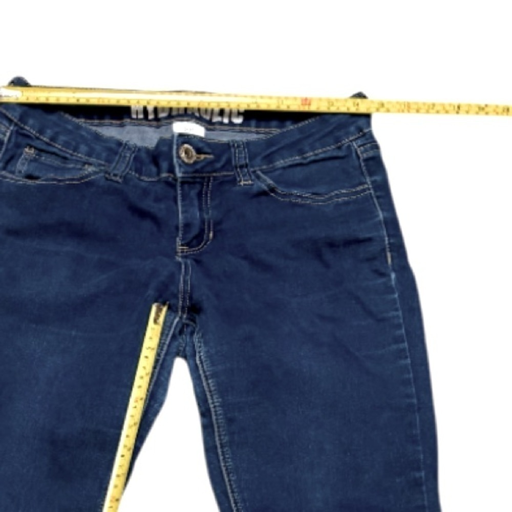 🌺HYDRAULIC WOMENS SKINNY STRAIGHT LEG BLUE JEANS SIZE 9/10 - Picture 5 of 7